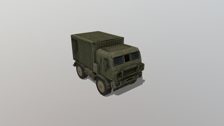 Low_poly_TRUCK_Army