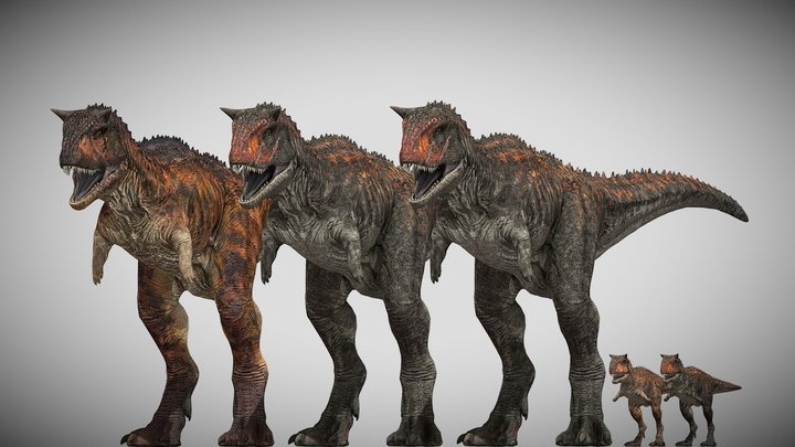 JWE Carnotaurus Pack – Modèle 3D gratuit STL