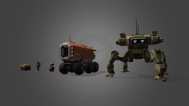 XYZSchool_HW_Painting 3D Model