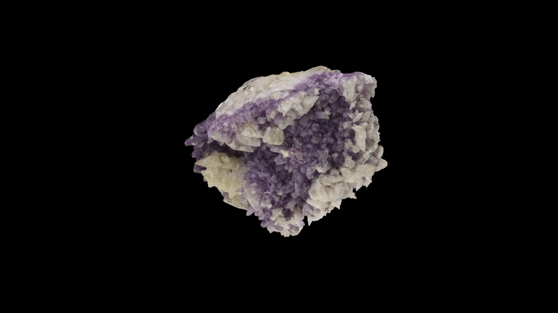 Calcite on Amethyst 3/10/20