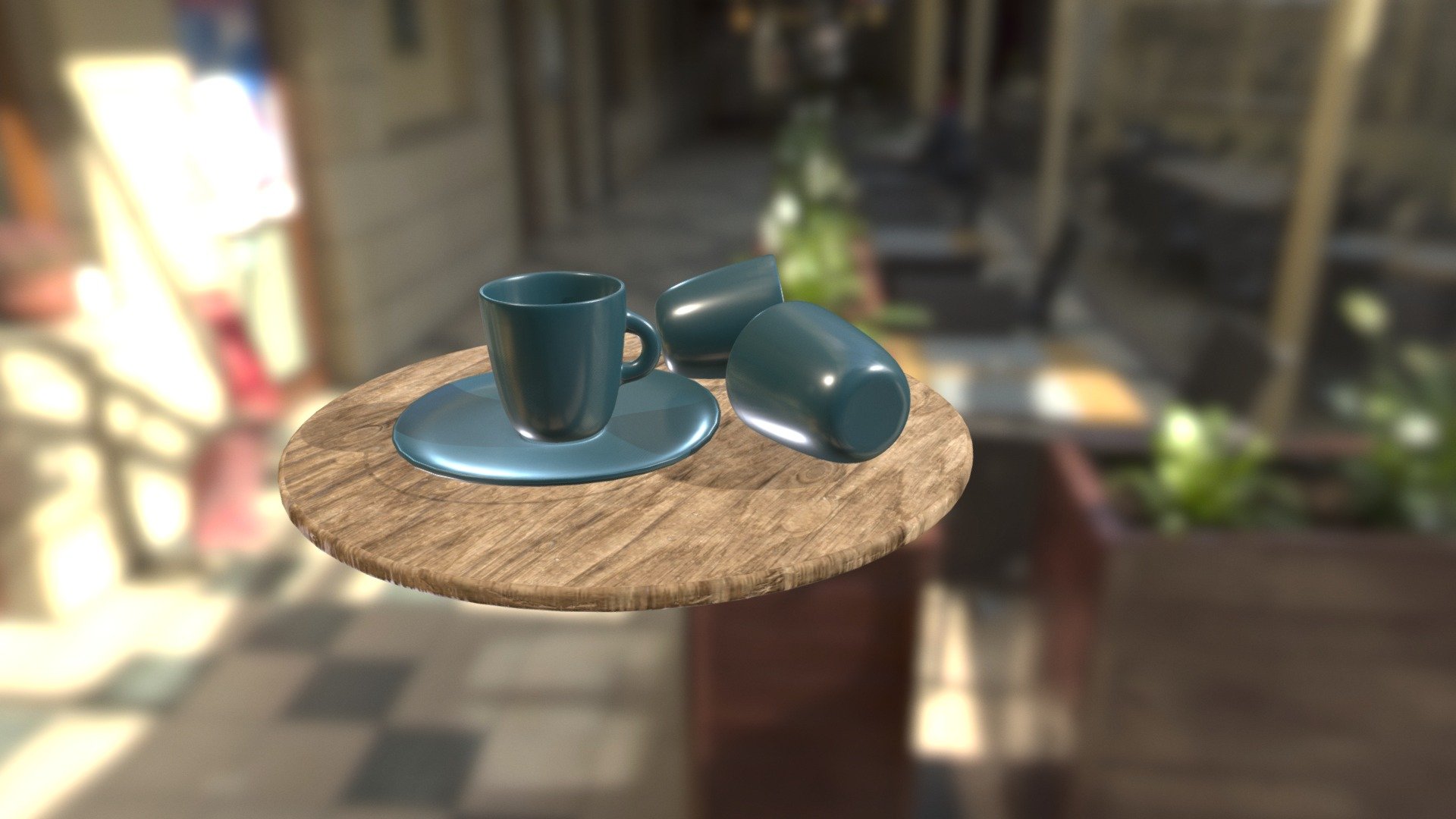 IKEA FÄRGKLAR - Cup with saucer