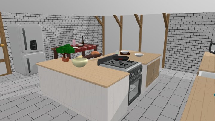 Kitchen_Model_Uni_Assaignment 3D Model