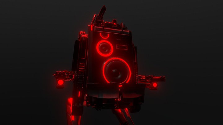 Speaker Drone 3D Model