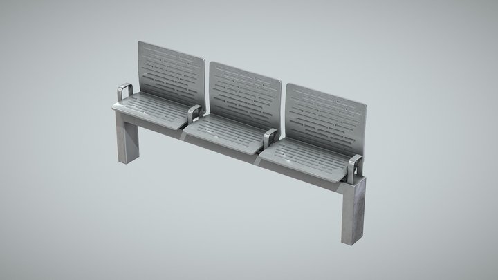 Modern Bench 3D Model