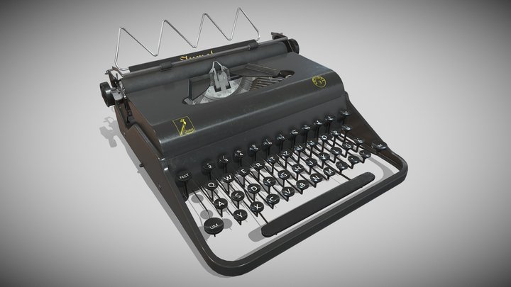 Juwel  Modell 3 Typewriter 3D Model