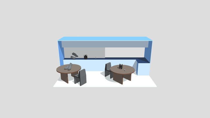 David Thompson portfolio trade show booth  2 3D Model