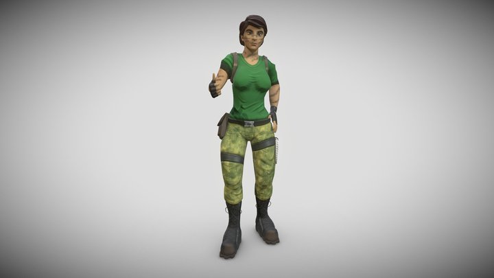 Nicolly Hunter 3D Model