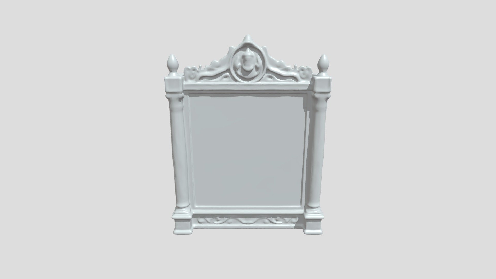 Ornate digital display frame - 3D model by elements1003 [7a4abe2 ...