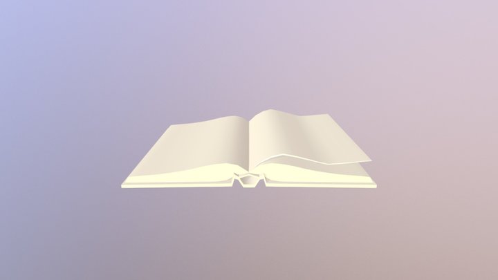 Open Book 3D Model