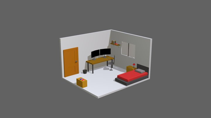 Isometric _room 3D Model