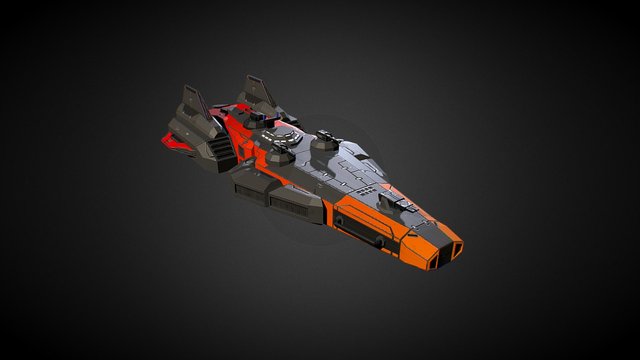Spaceship (Xavier Light Cruiser) 3D Model