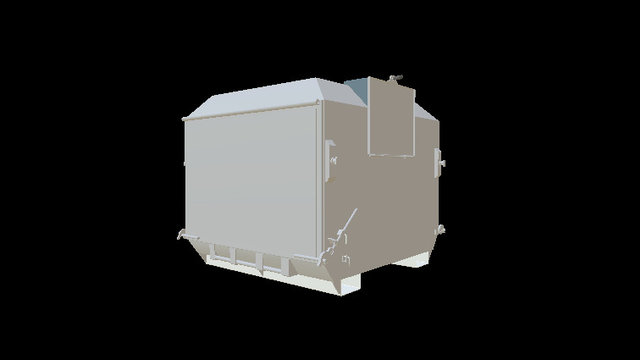 Skiplift confidential waste module 3D Model