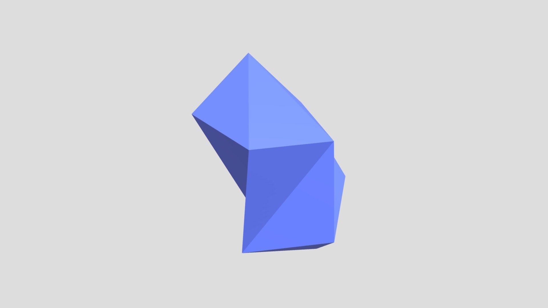 Icosahedron-twist-blue