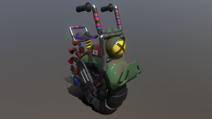Stylized Bike 3D Model