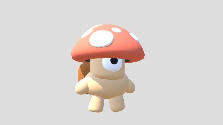 Mushroom guy 3D Model