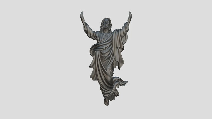 Jesus-ascension-decimated-stl 3D Model