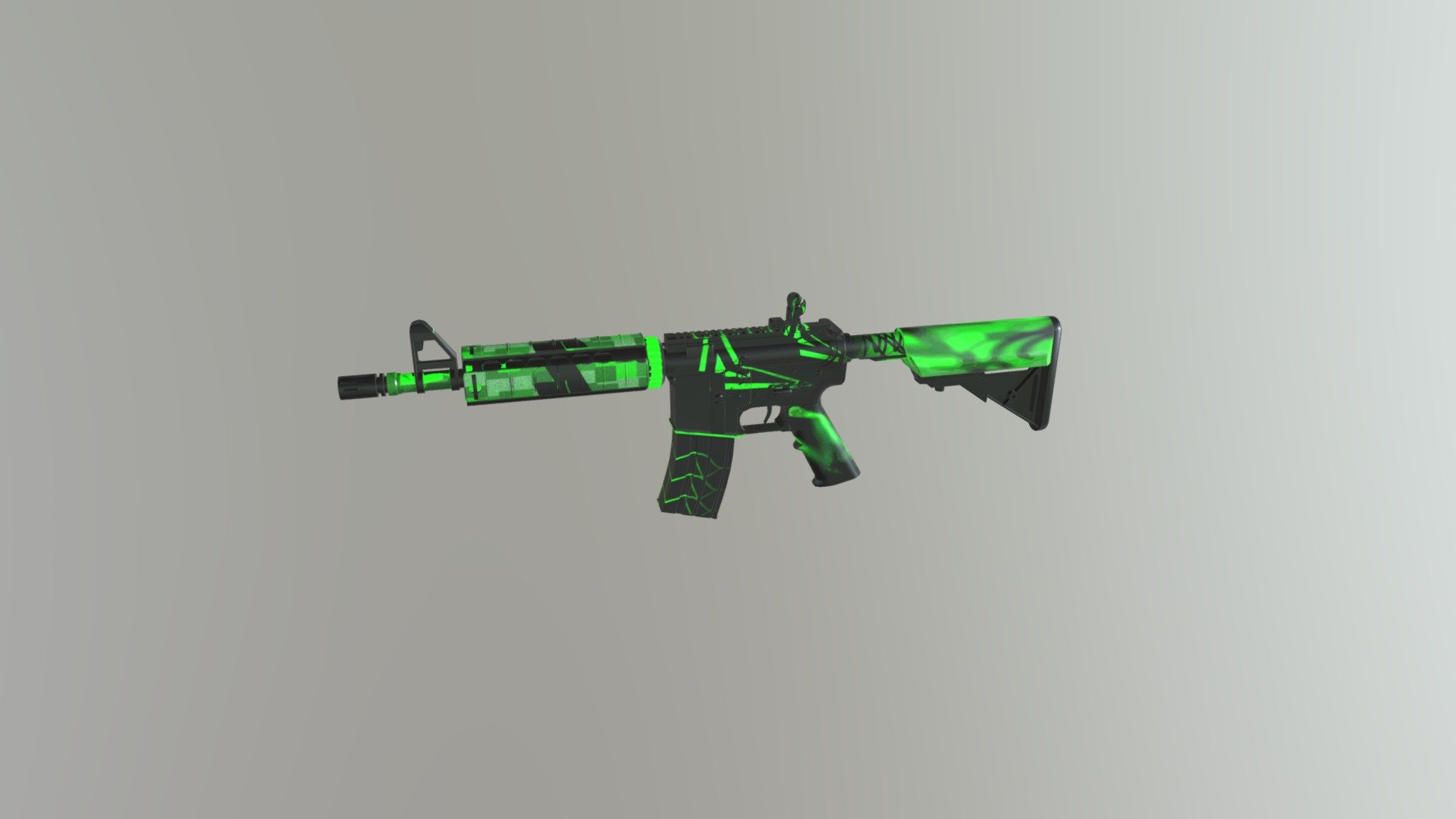 M4A4 (CS:GO) | Regen v.2 - 3D model by lendasgamer1 [7a528fc] - Sketchfab