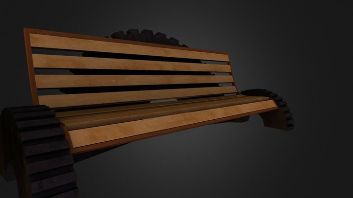 Steampunk Bench 3D Model