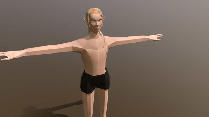 Dark Elf Mody 3D Model