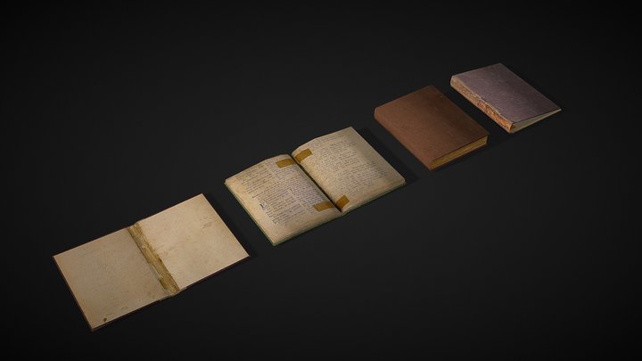 книги 3D Model
