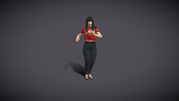 Michelle Rumba Dancing 3D Model