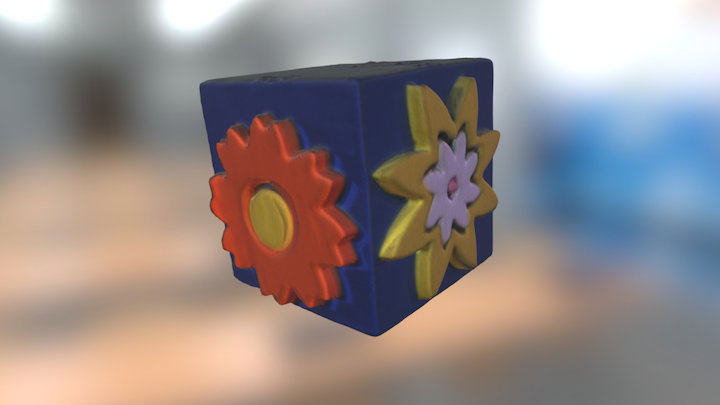FlowerCube 3D Model