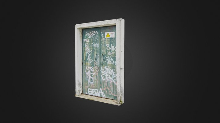 Graffiti Door 3D Model