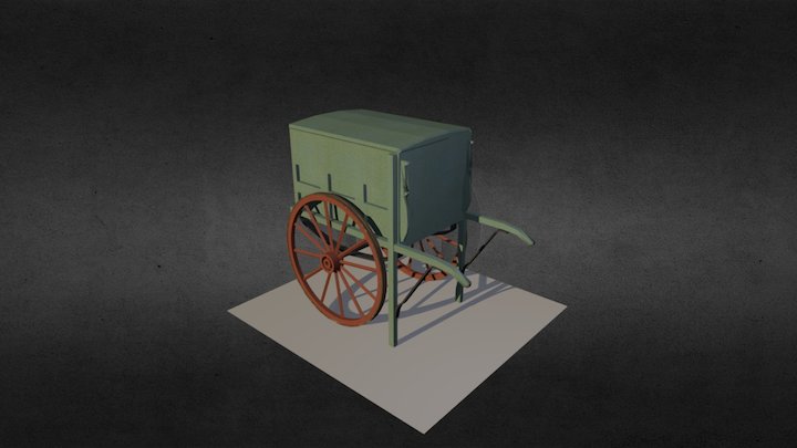 victorian cart 2 3D Model