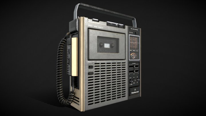 Vintage Japanese Radio / MAC GT RQ-540 3D Model