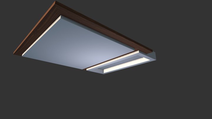 Ceiling Light Bathroom 3D Model