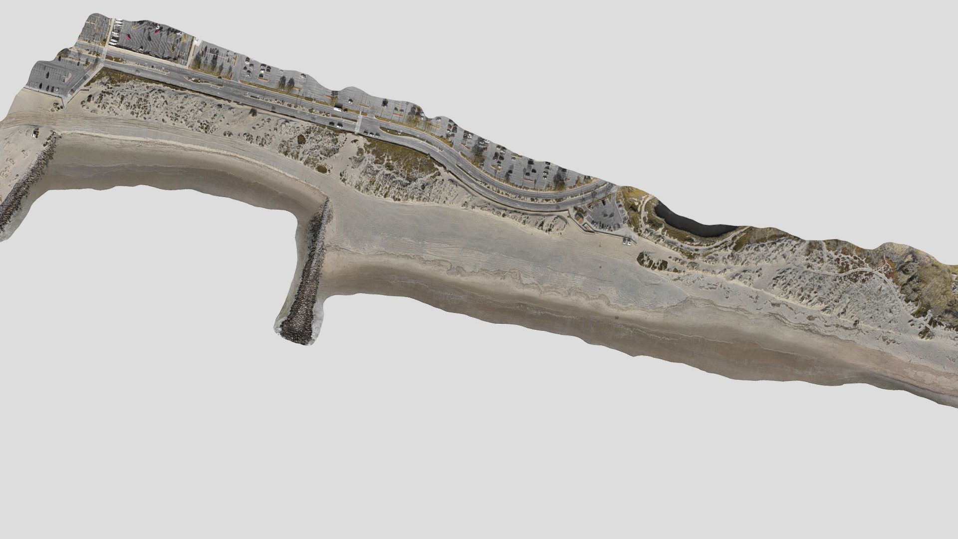 2023 April 4, Ventura Harbor Post Dredging 3D model by theSandshed