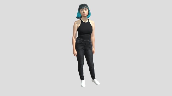 Electric Blue Portrait – Modello 3D gratuito STL