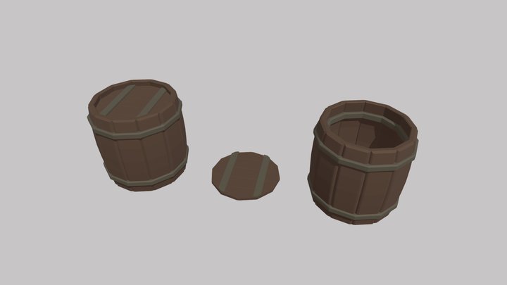 Barrel 3D Model