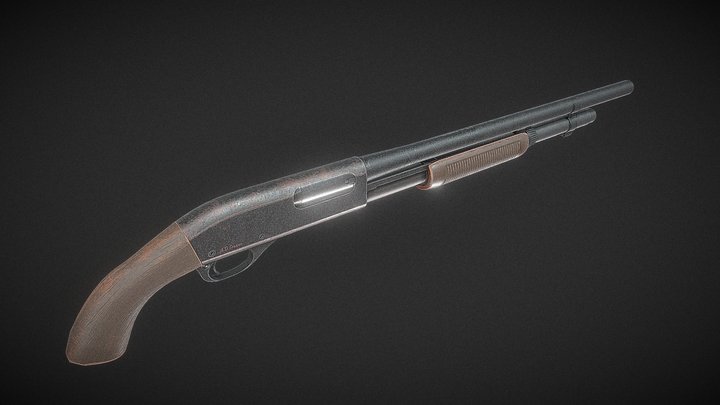 Remington 870 3D Model