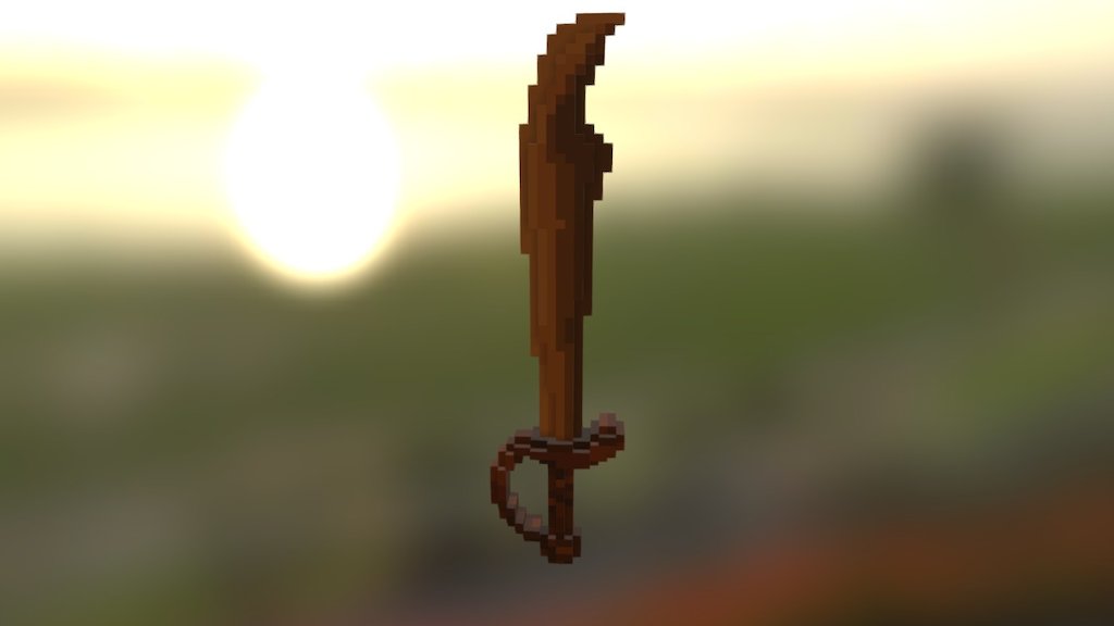Wooden Sword : Pirate theme - 3D model by Nopzakung (@nutnopnom002