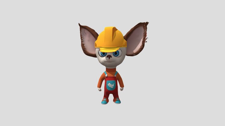 Малыш строитель 3D Model