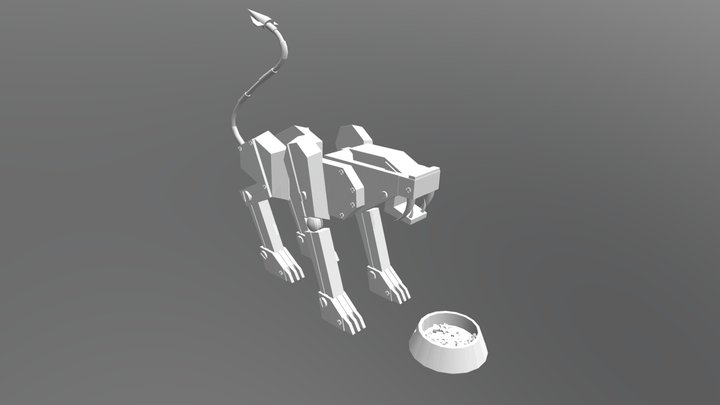 Mechanical Tiger 3D Model