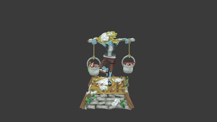 DnD and Gorillaz Original Character 3D Model