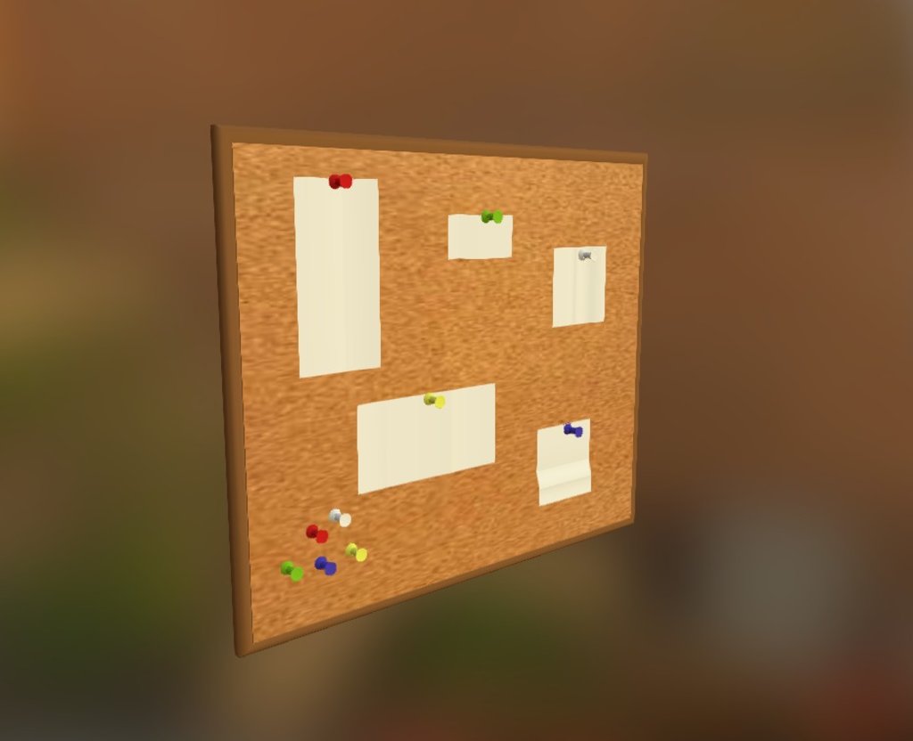 Bulletin Board 3D model by henbi [7a5dc04] Sketchfab