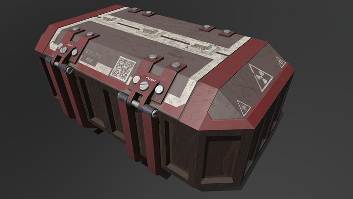 Sci Fi Space Style Storage Box 3D Model