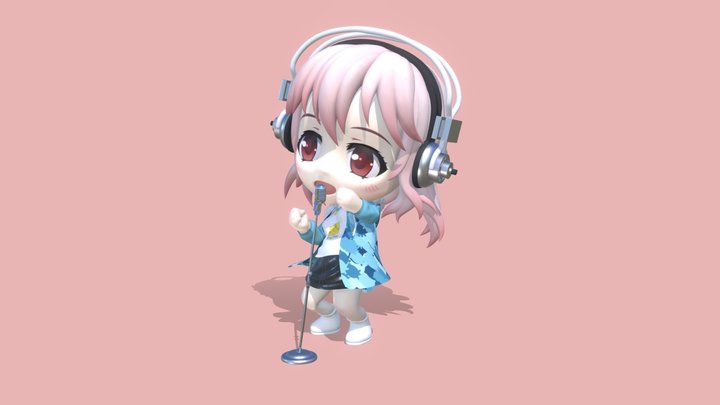 Super Sonico(Q version) 3D Model