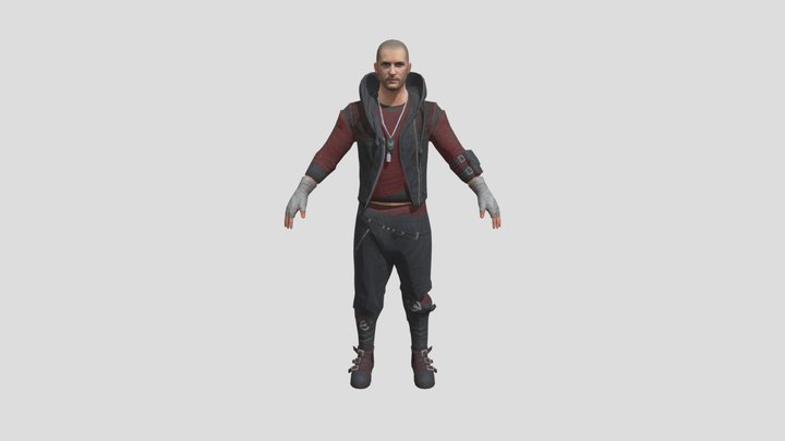 PUBG Dystopian Survivor Set 3D Model