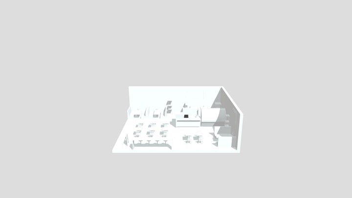 A108082018 / A108082008 3dsmax咖啡廳作業 3D Model