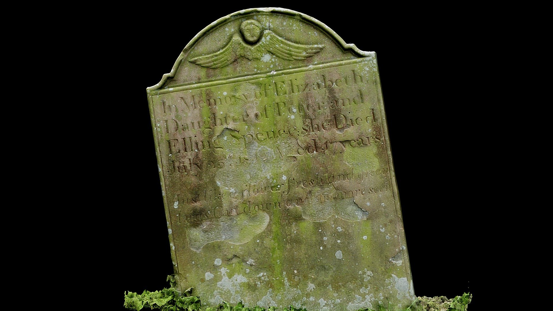 Elizabeth Spencer grave, Middleham, N Yorks