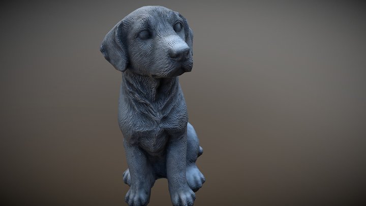 Good Boy - Dog Statue 3D Model