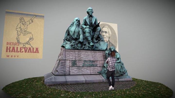 Elias Lönnrot 3D Model