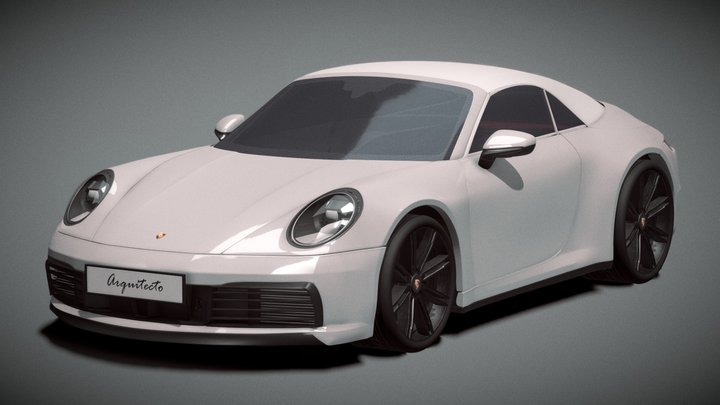 Porsche 911 4S Cabriolet (992) 3D Model