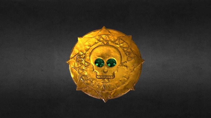 Ancient Doubloon 3D Model