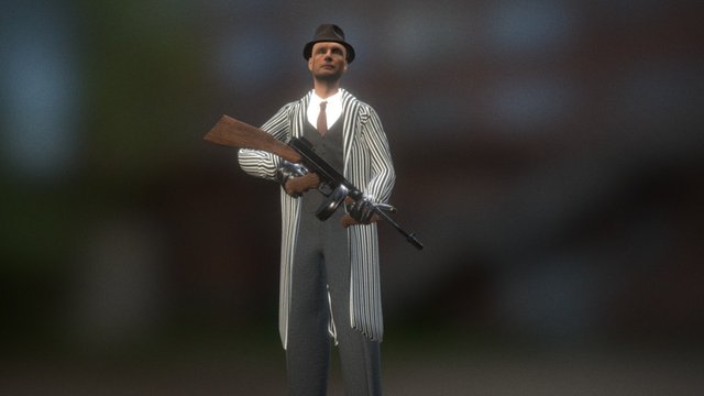 1920's Gangster 3D Model