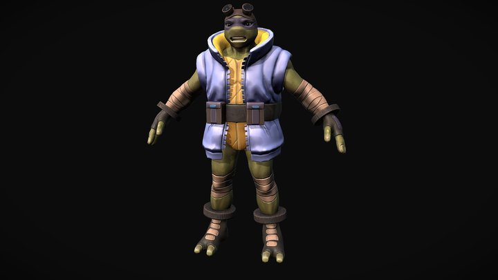 TMNT Donatello - Test character 3D Model